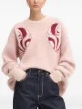Fiorucci lollipop-motif ribbed-hem sweater - Pink