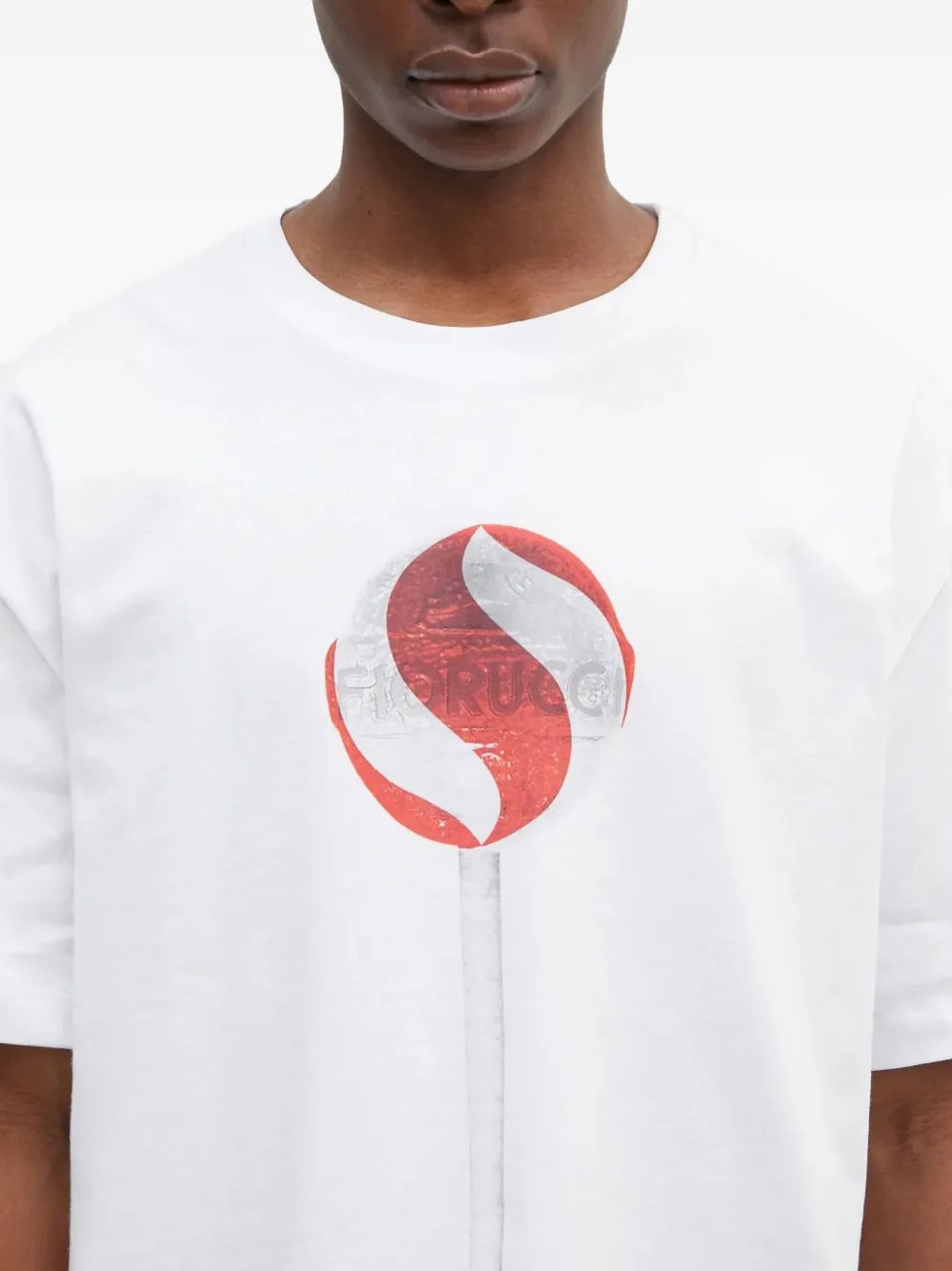 Fiorucci lollipop-print T-shirt Wit