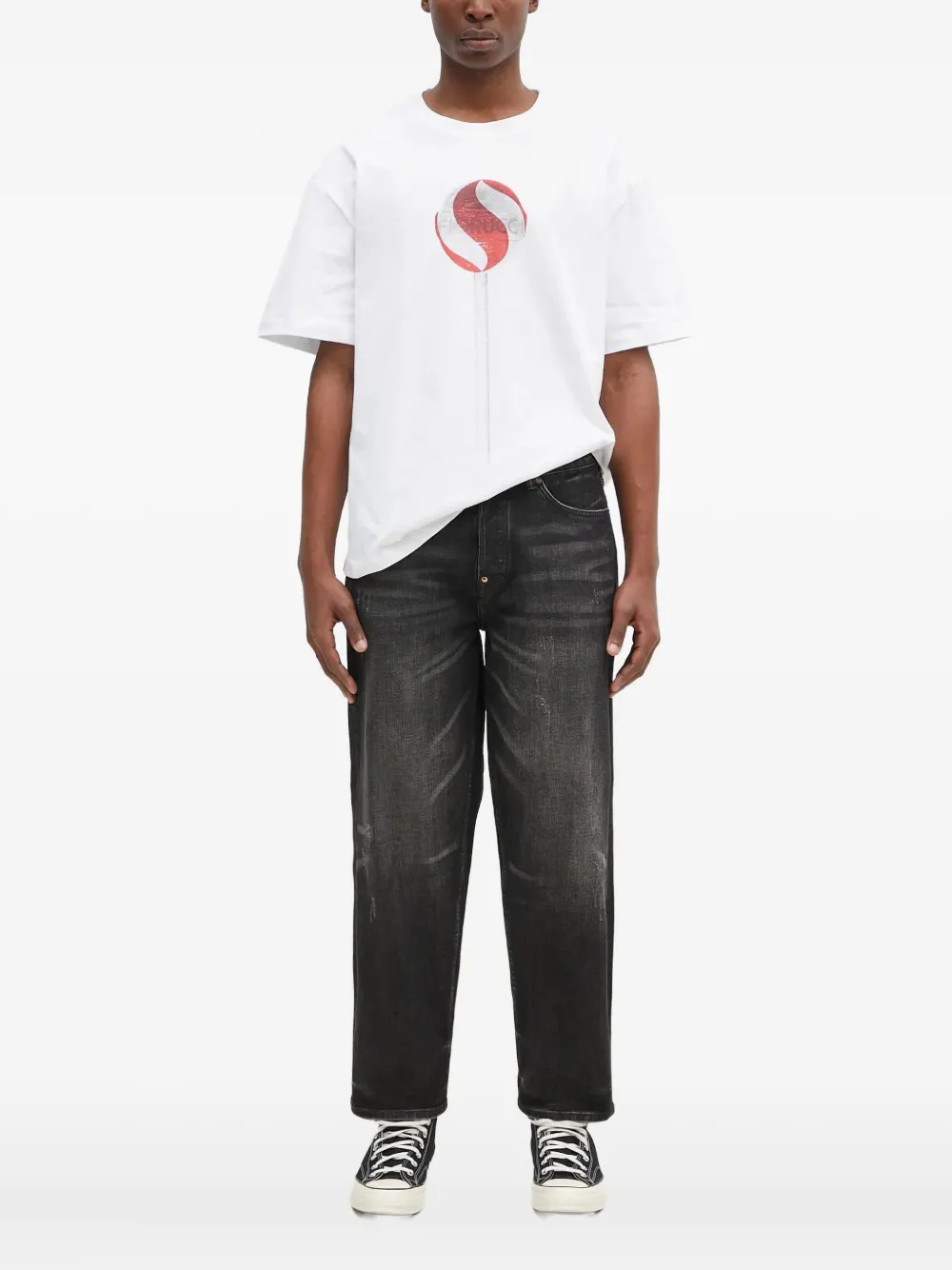 Fiorucci lollipop-print T-shirt | White | Image 1