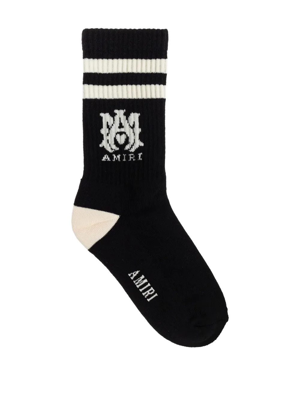 AMIRI KIDS Sokken met intarsia logo Zwart