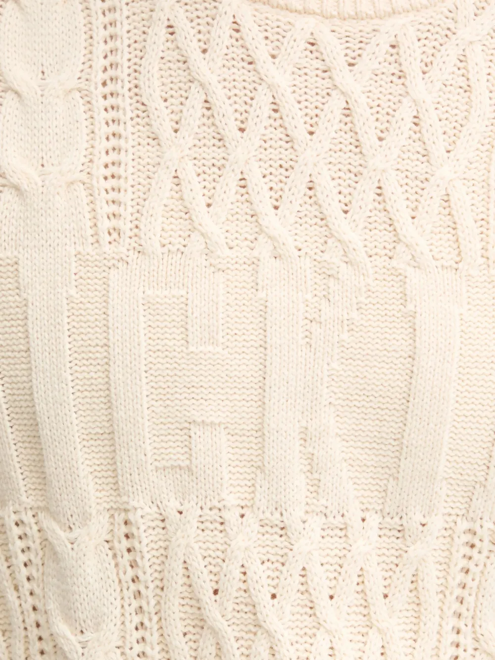 DICKIES Kabelgebreide trui Wit