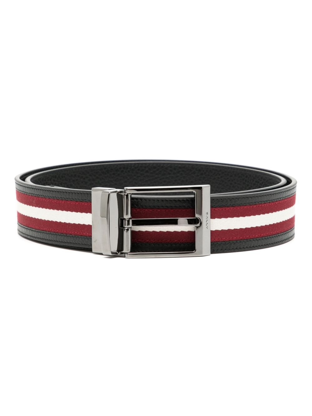 Bally Leren riem Zwart