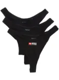 Diesel Punchy-D-Core thongs pack (pack of three) - Black