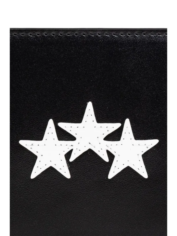 AMIRI アミリ＊ブラック Three Star レザー 札入れ 折財布 AMIRI】 ロゴプレート 二つ折り財布 (AMIRI/折りたたみ財布