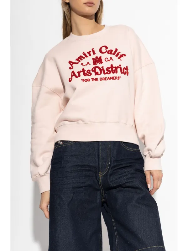 AMIRI ロゴ セーター | ピンク | FARFETCH JP