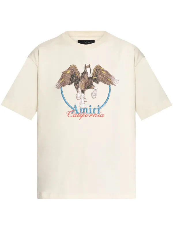 AMIRI graphic-print T-shirt | Neutrals | FARFETCH AO