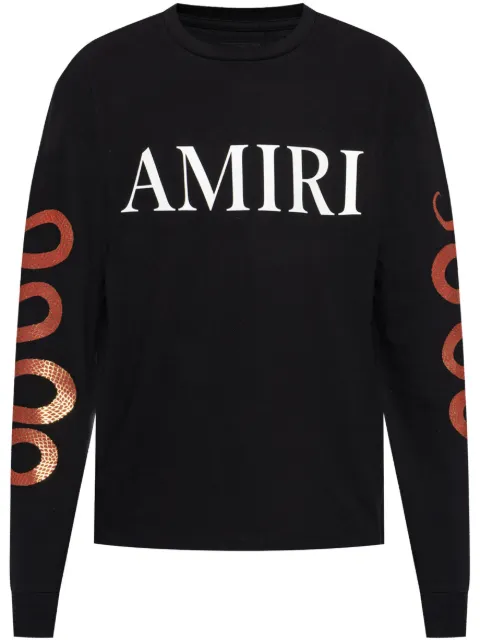 AMIRI logo-print long-sleeve T-shirt 