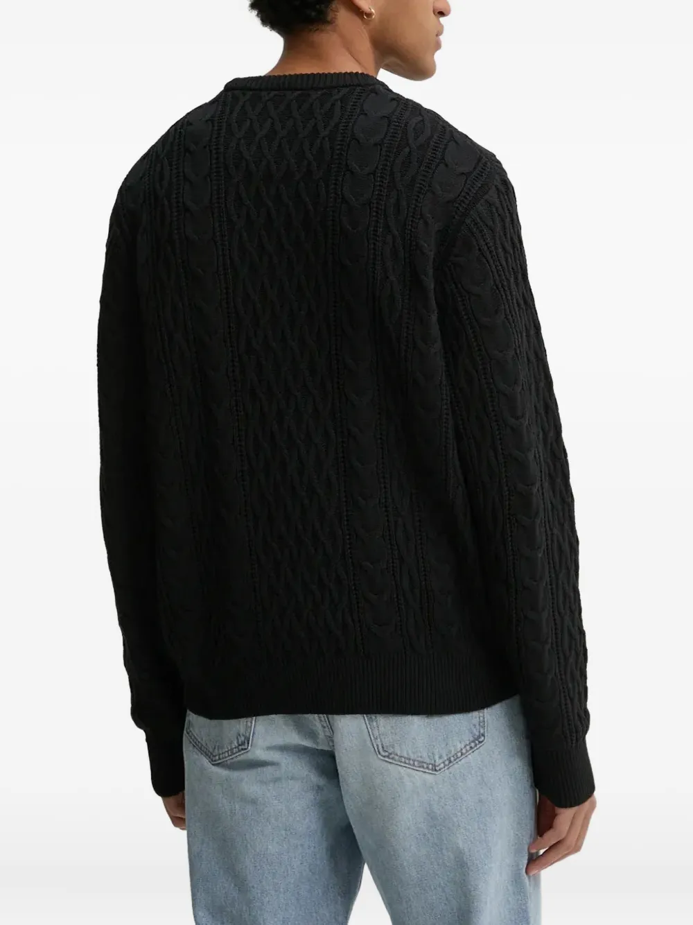 DICKIES Kabelgebreide trui Zwart