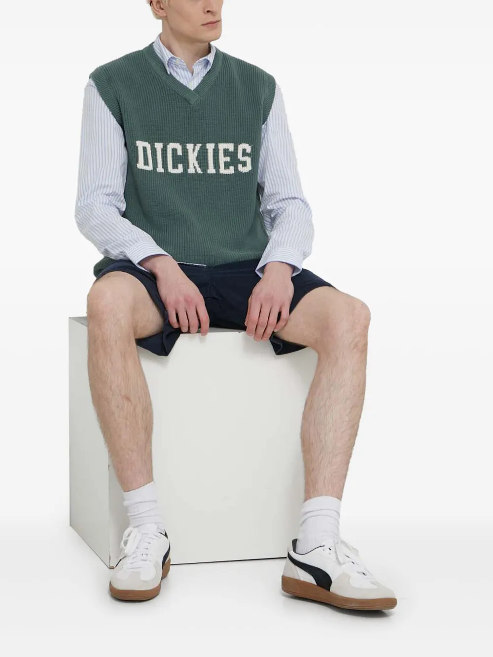 DICKIES Hemd met V-hals Groen