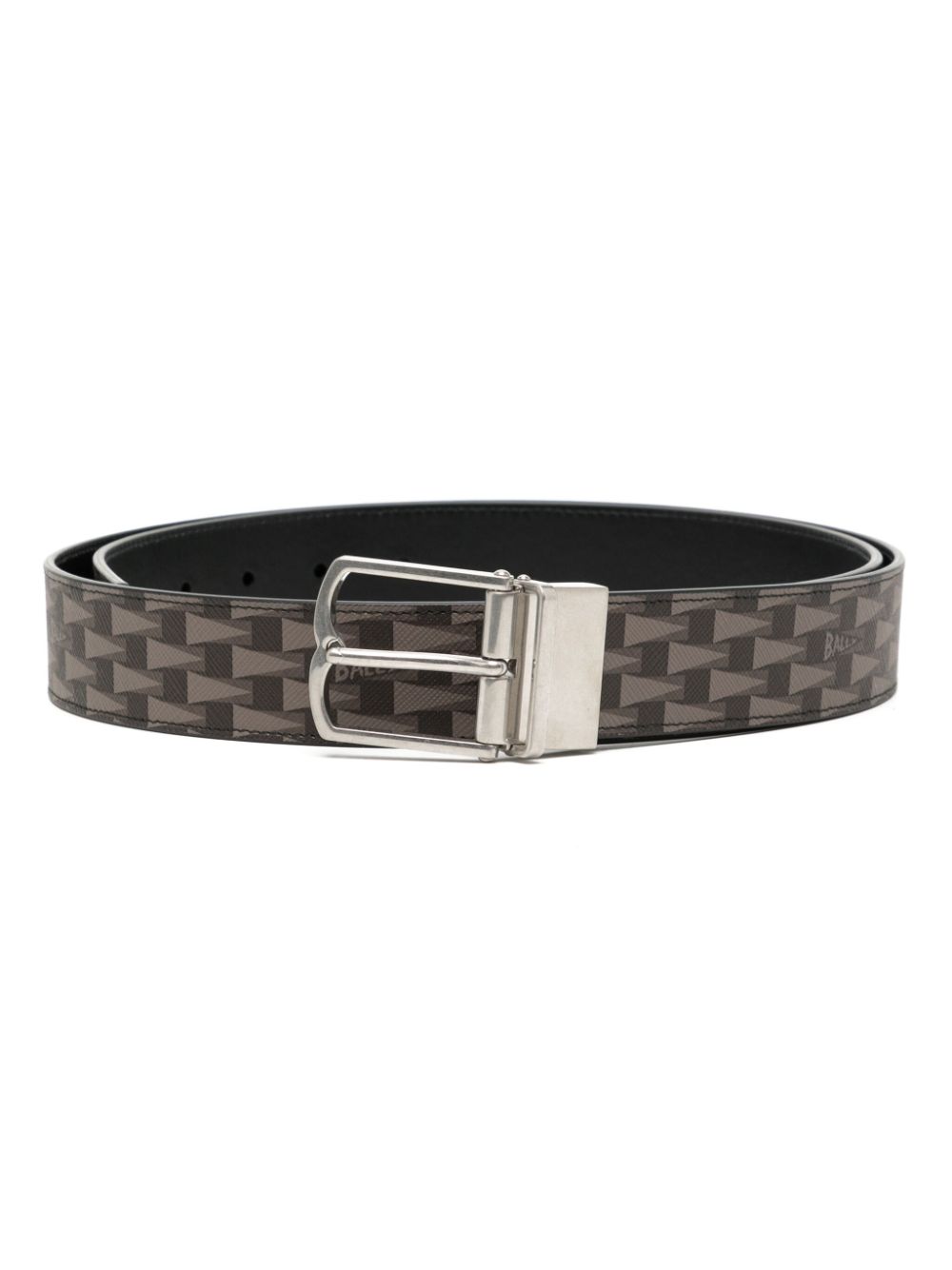 Bally Leren riem Zwart