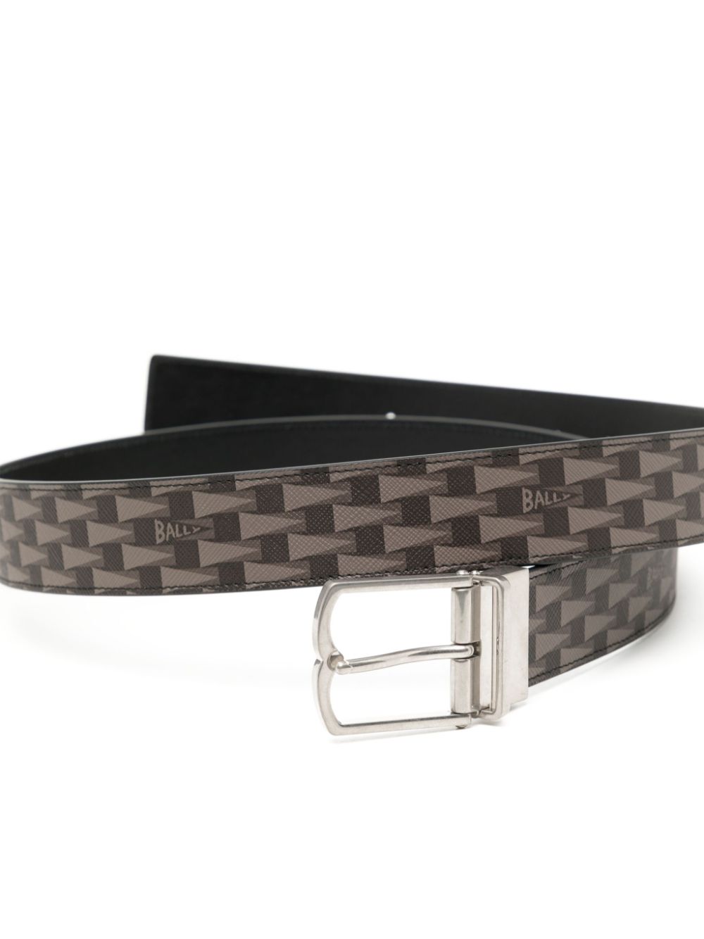 Bally Leren riem - Zwart