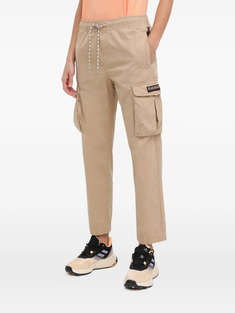 Napapijri cotton cargo trousers - Toni neutri