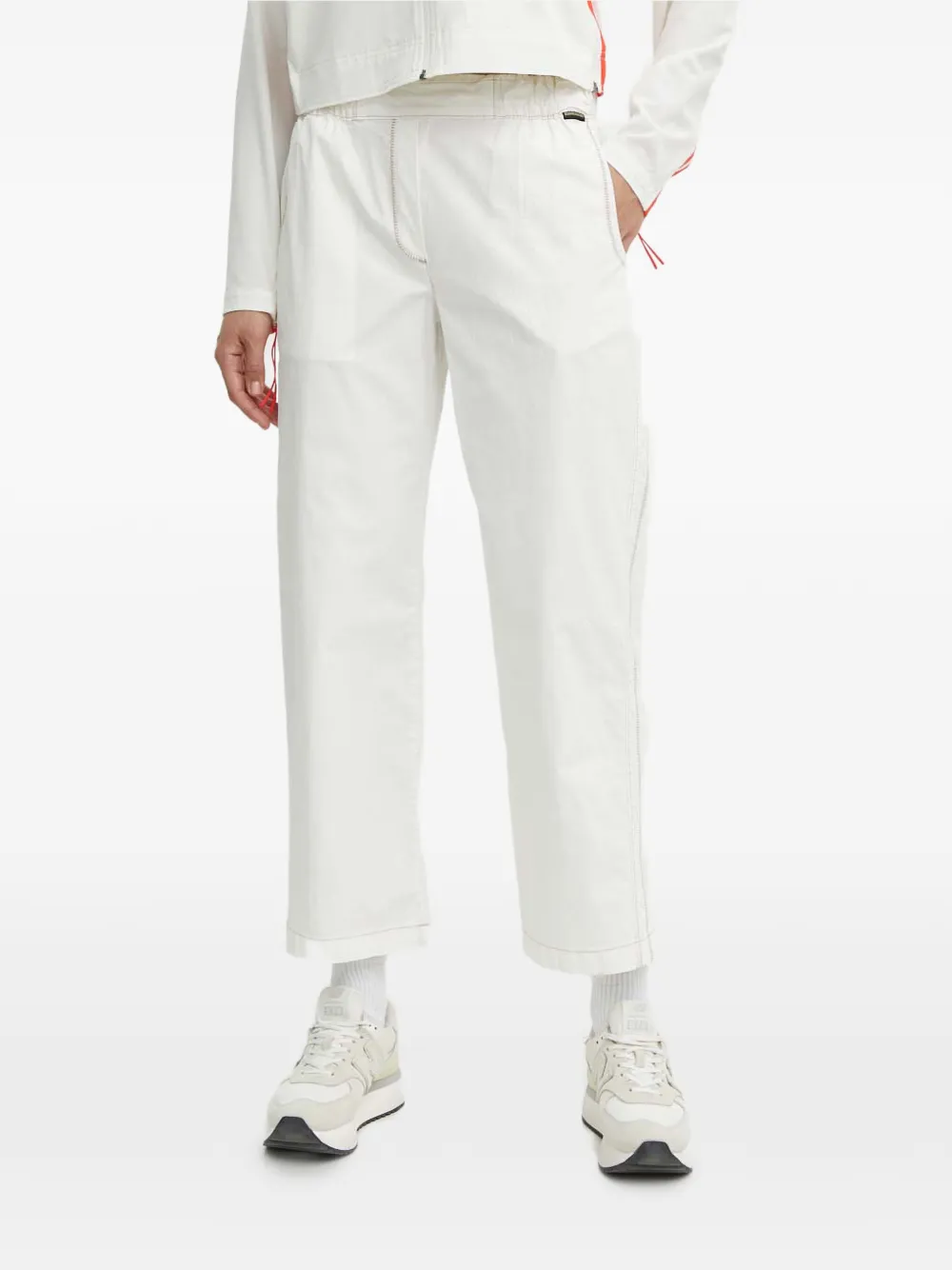 Napapijri elasticated-waistband trousers - Bianco