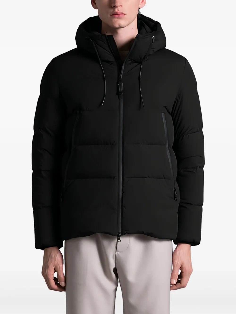 Duno Jump Puffer Jacket In Black