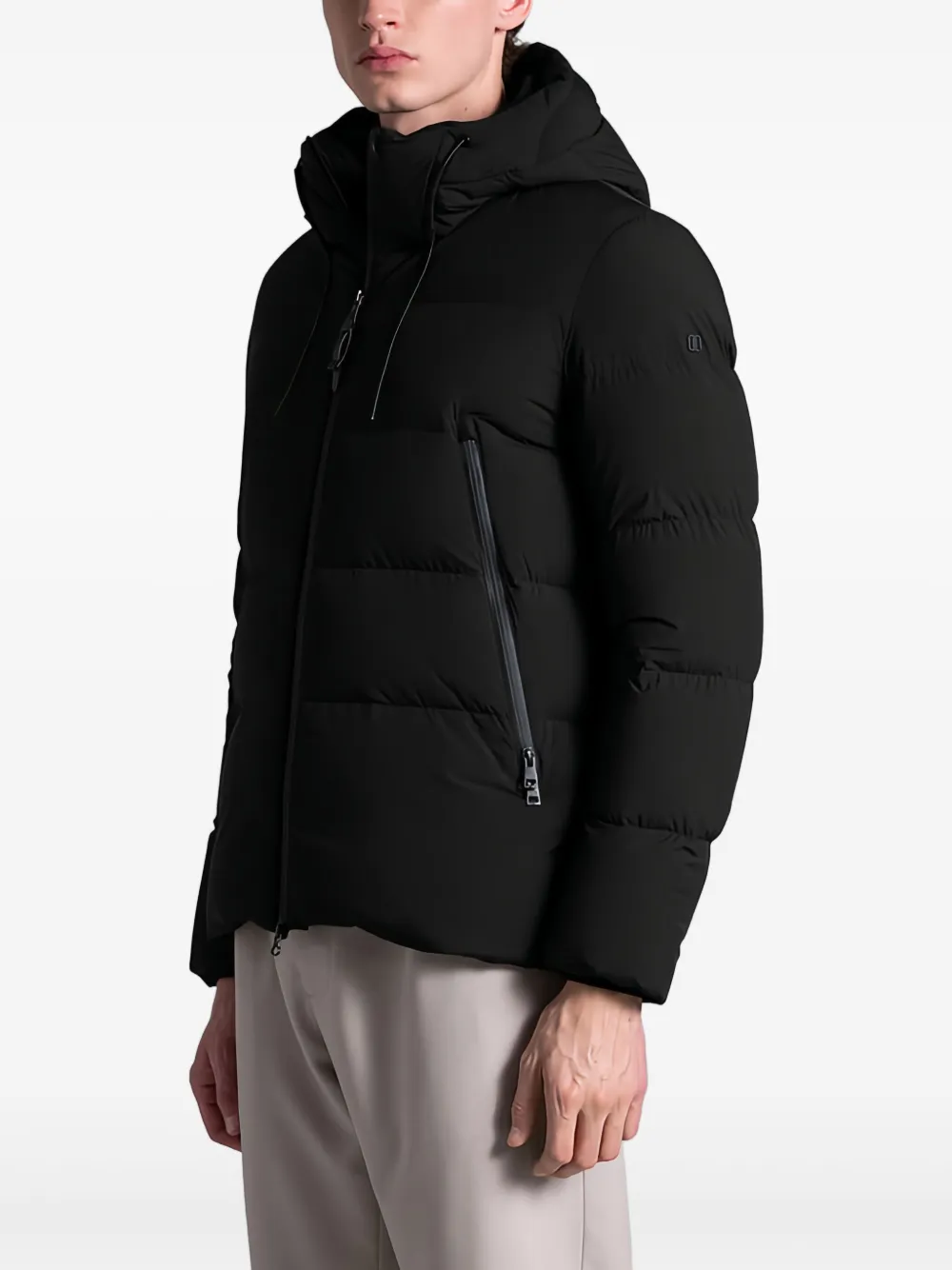 Duno Jump Puffer Jacket In Black