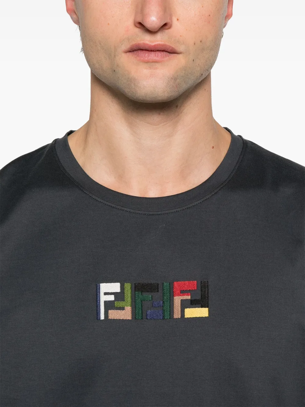 Fendi t shirt multicolor on sale