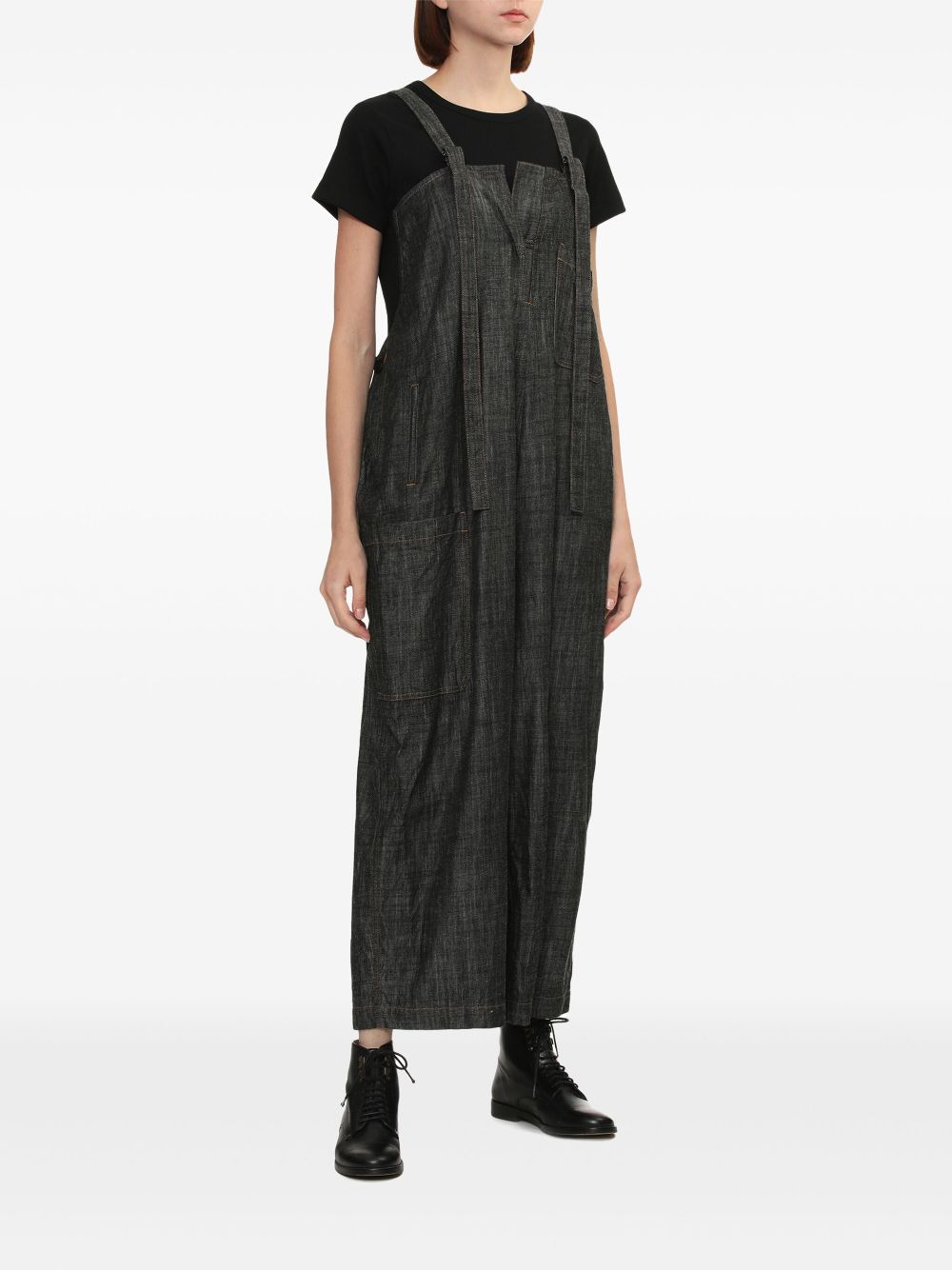 Y's sleeveless jumpsuit - Black