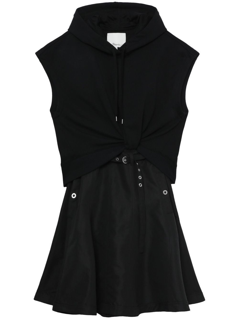 hooded mini dress