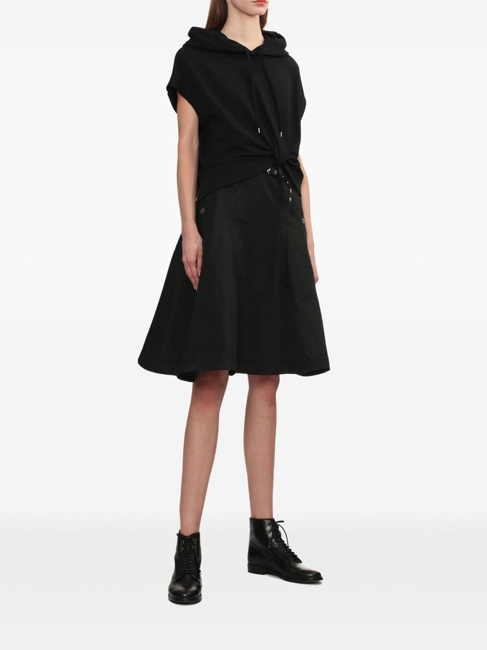 3.1 Phillip Lim hooded mini dress - Zwart