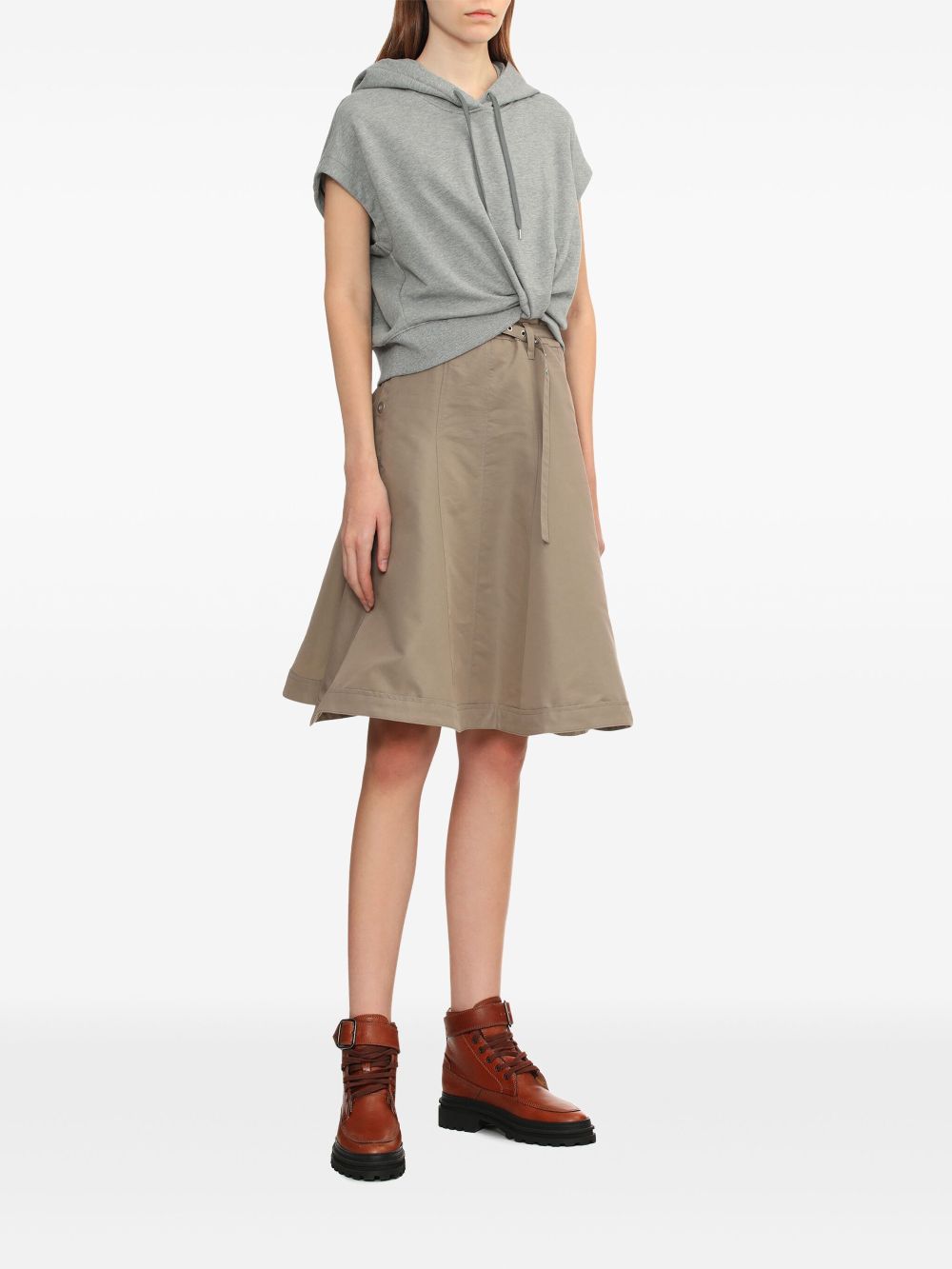 3.1 Phillip Lim sweatshirt combo dress - Grijs