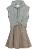 3.1 Phillip Lim sweatshirt combo dress - Grey