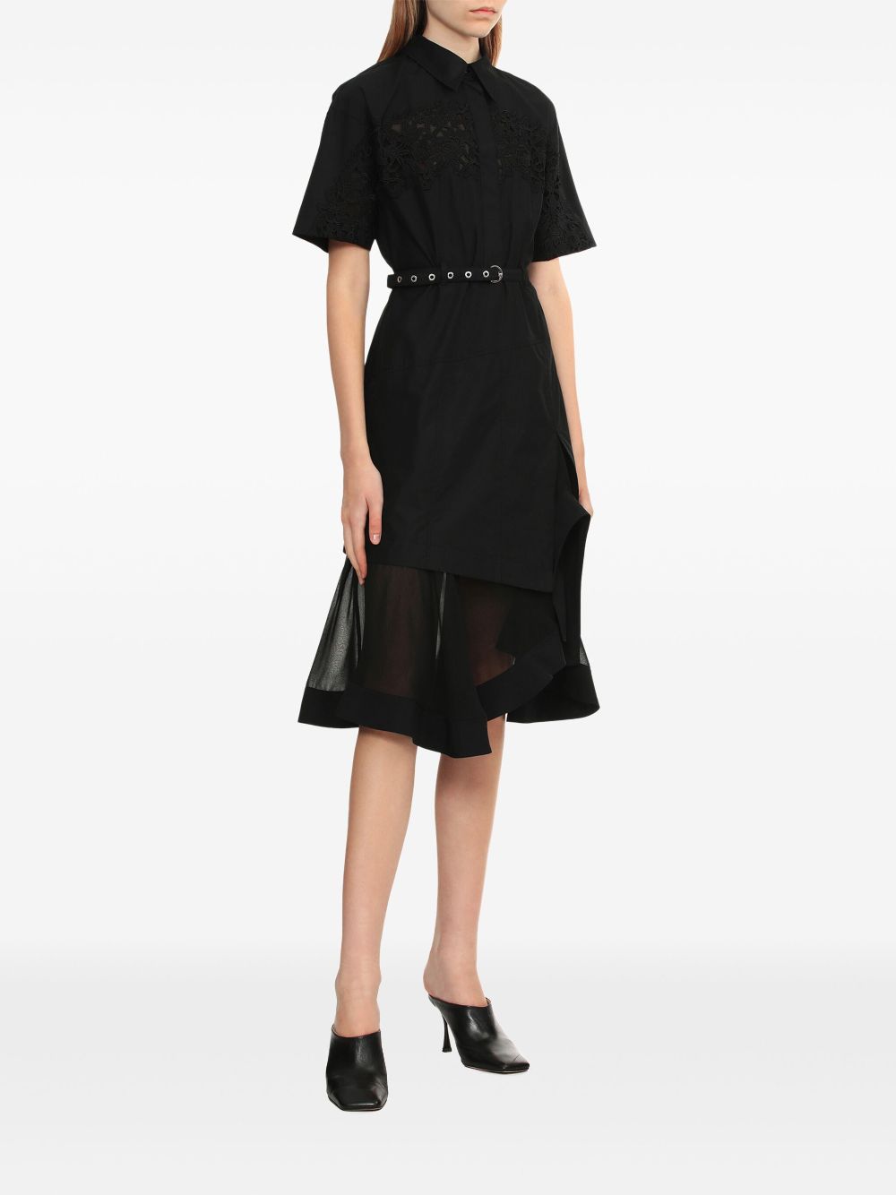 3.1 Phillip Lim belted midi dress - Zwart