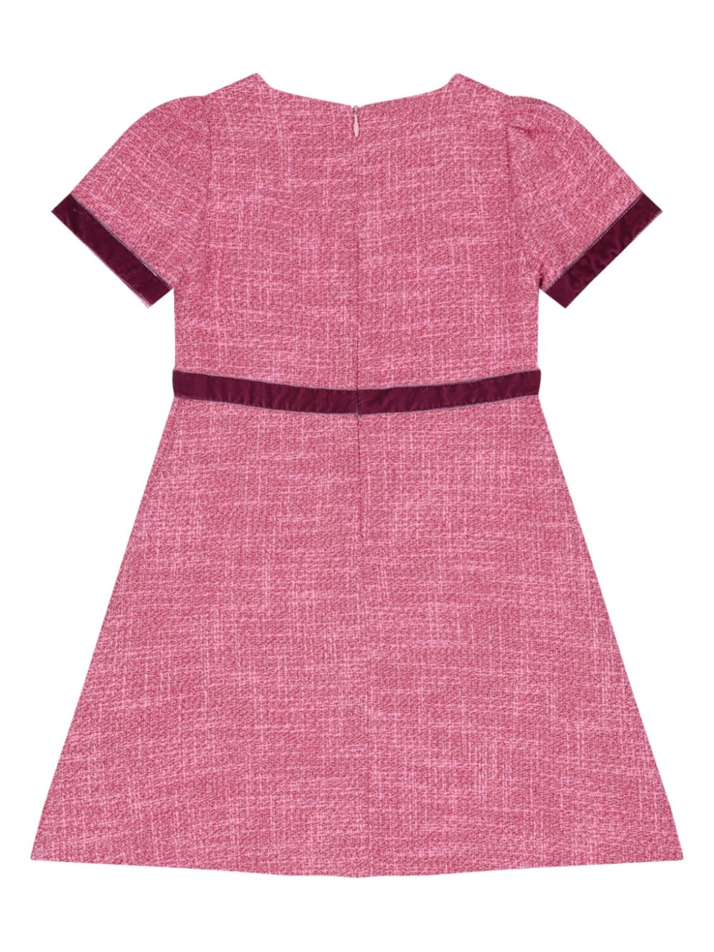 Patachou Tweed jurk verfraaid met strik - Roze