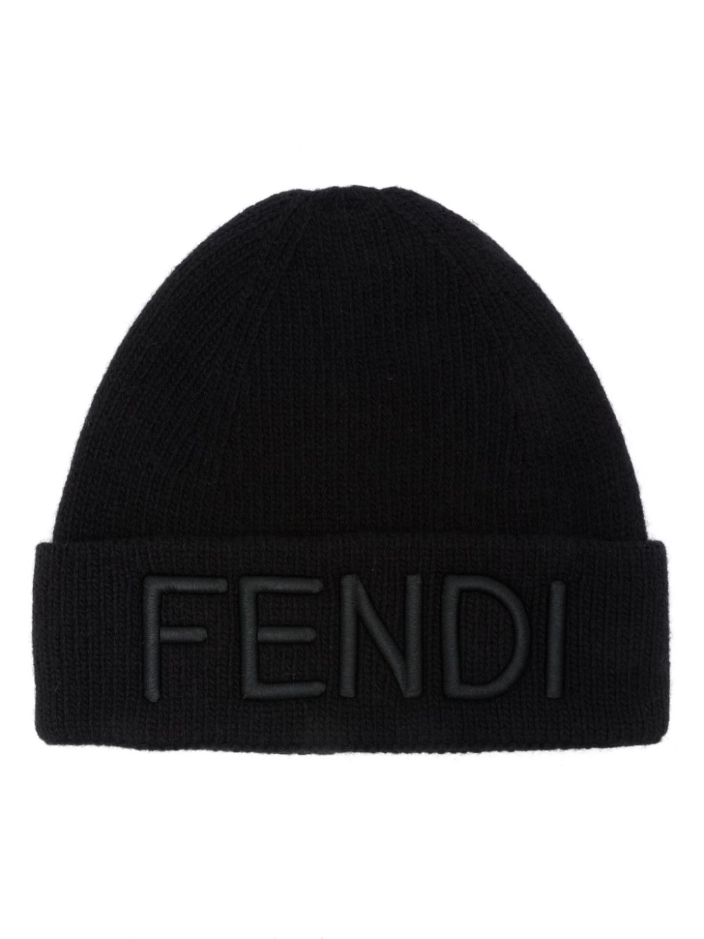 FENDI wool beanie hat - Black