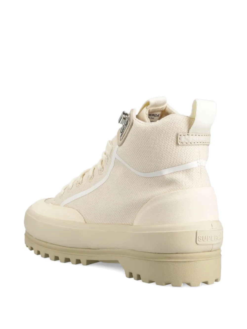 Napapijri x Superga lace-up lug-sole sneakers Beige