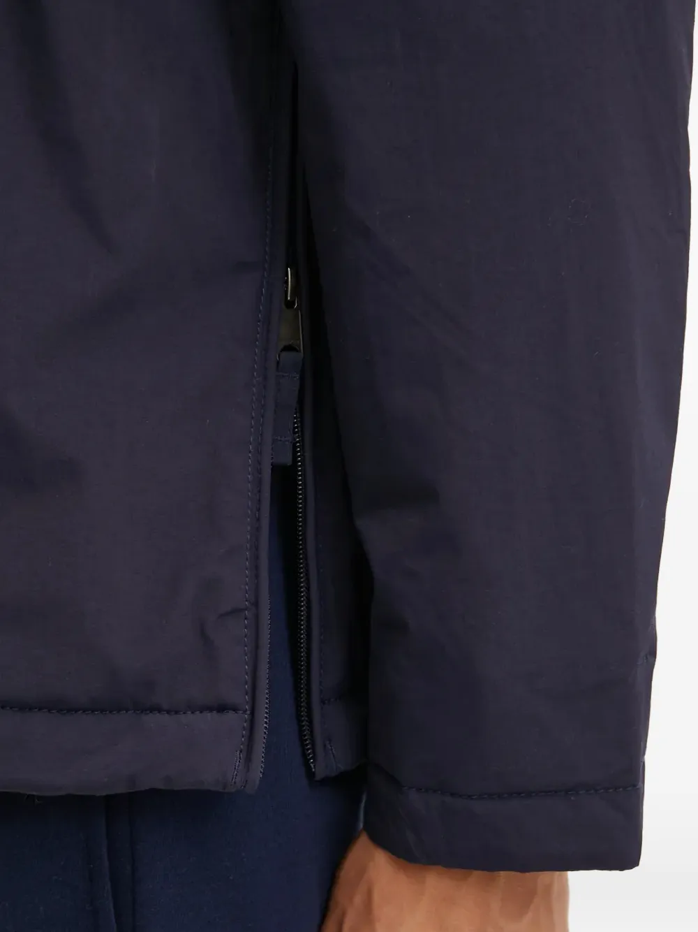 Napapijri Jack met capuchon en logopatch Blauw