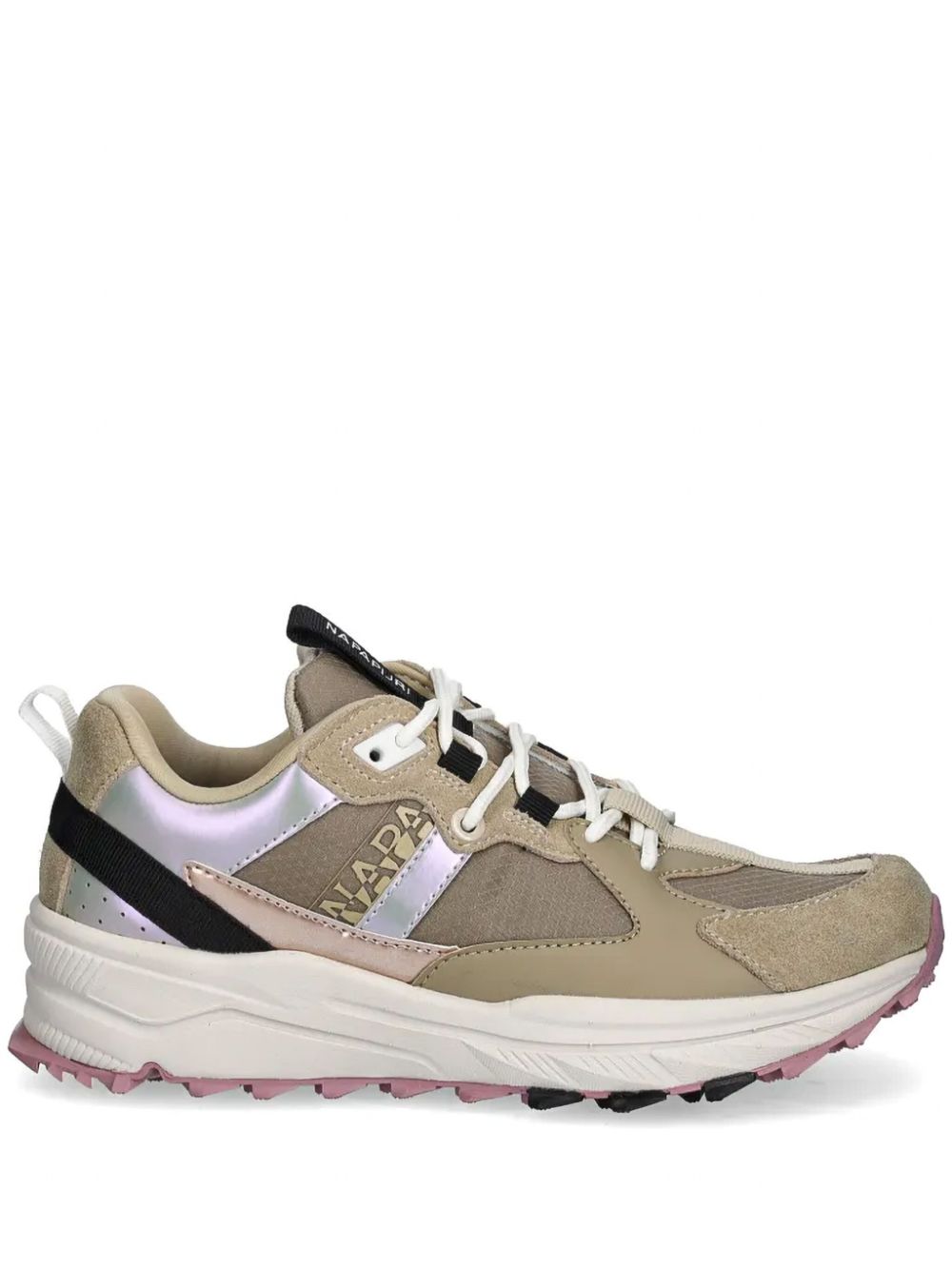 Napapijri Sneakers met logoprint Beige