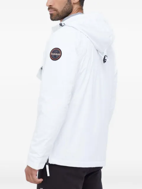 Napapijri logo-patch hooded jacket