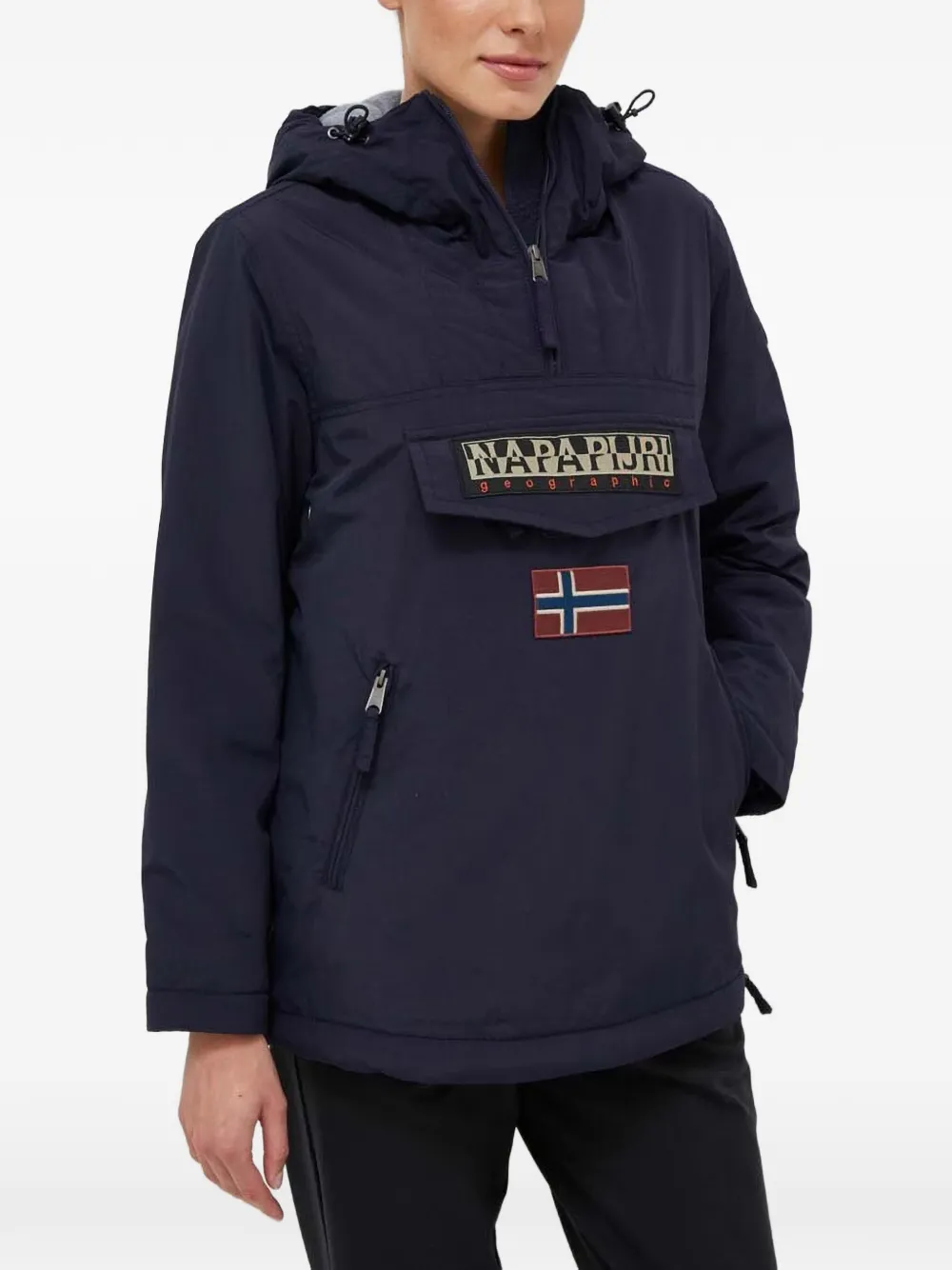 Napapijri Rainforest Pocket logo-patch jacket - Blau