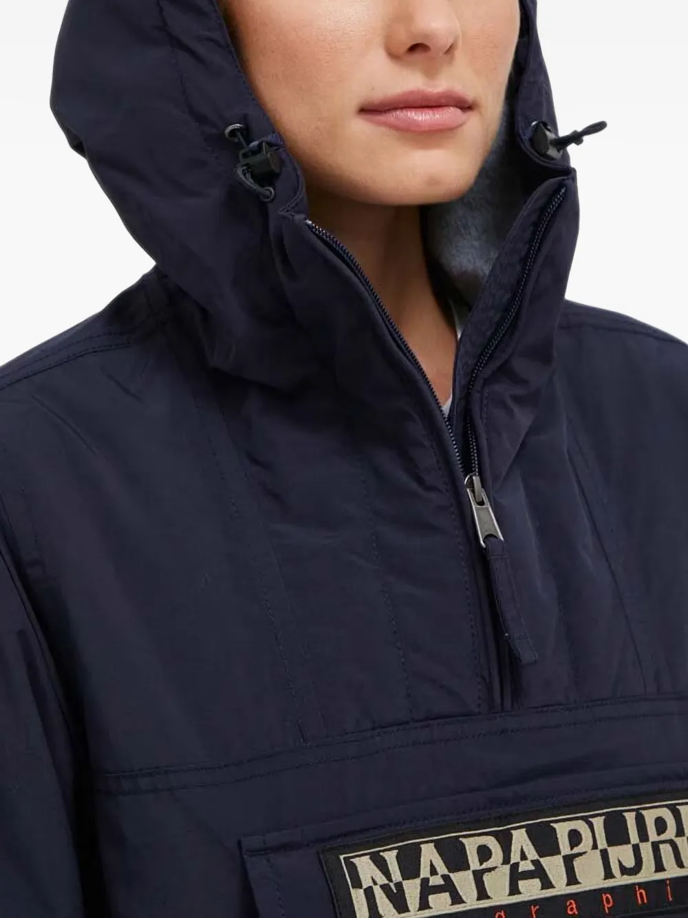 Napapijri Rainforest Pocket logo-patch jacket Blauw