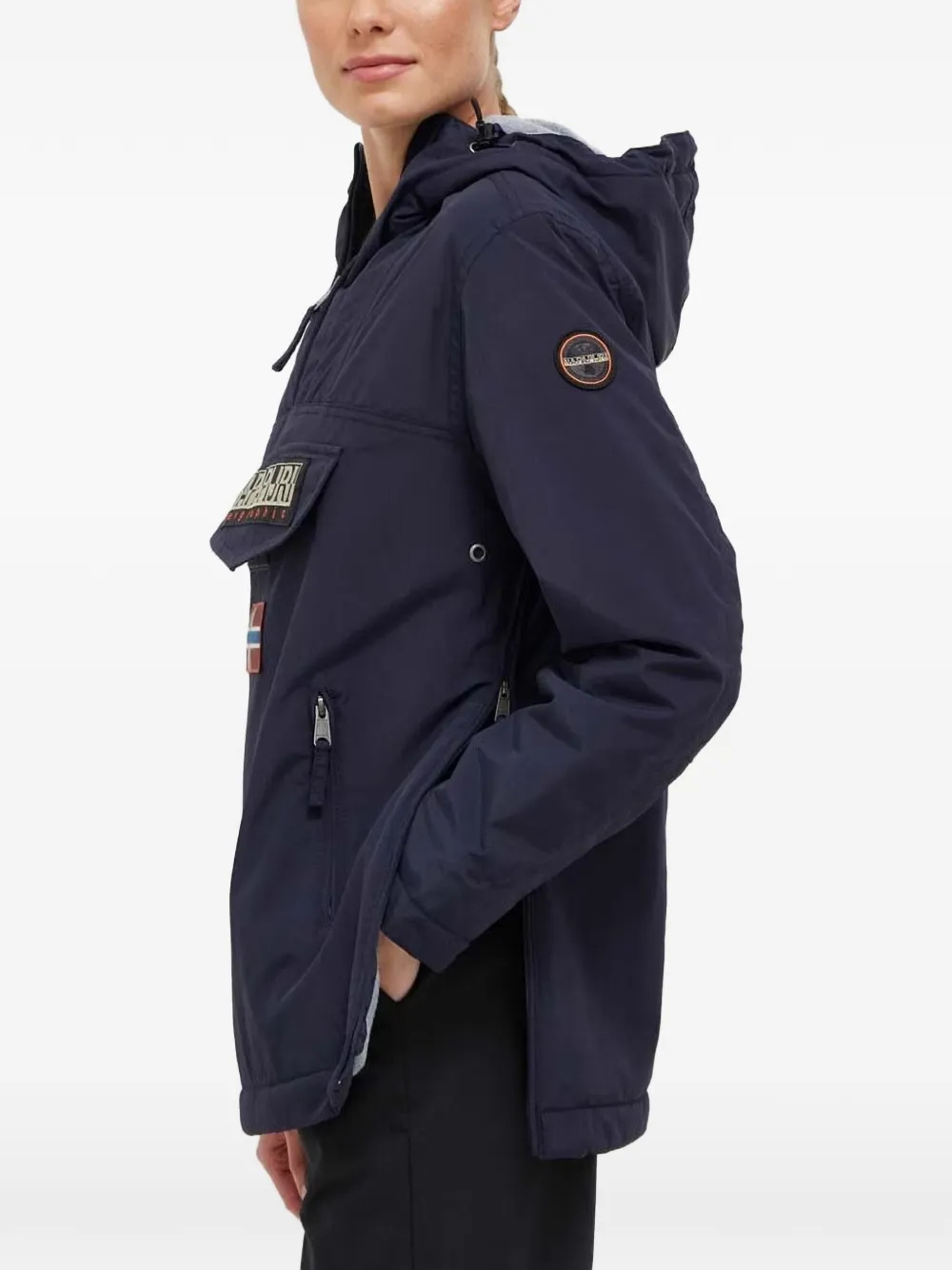 Napapijri Rainforest Pocket logo-patch jacket Blauw