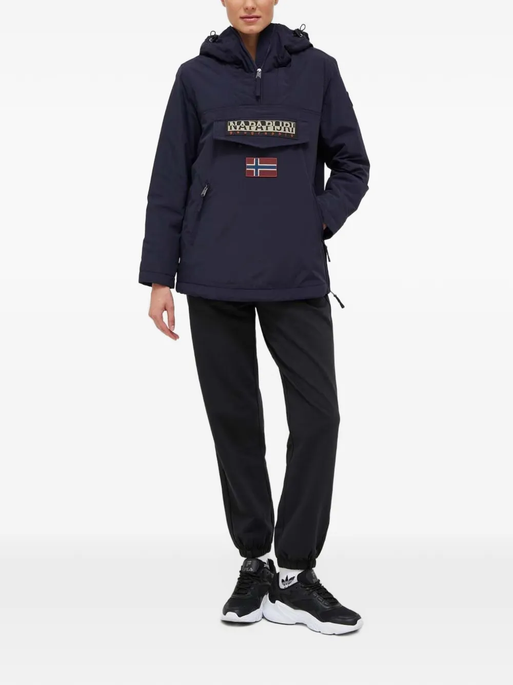 Napapijri Rainforest Pocket logo-patch jacket Blauw
