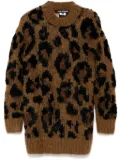 Junya Watanabe animal pattern sweater - Brown