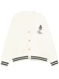 FRAME logo-embroidered cardigan - White