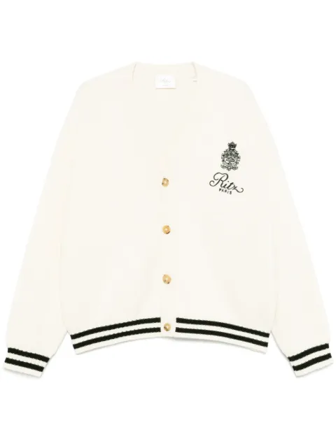 FRAME logo-embroidered cardigan 
