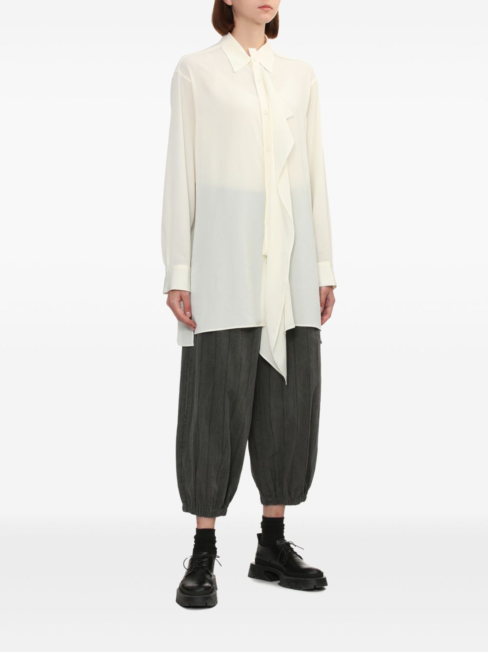 Y's button-down shirt - Wit