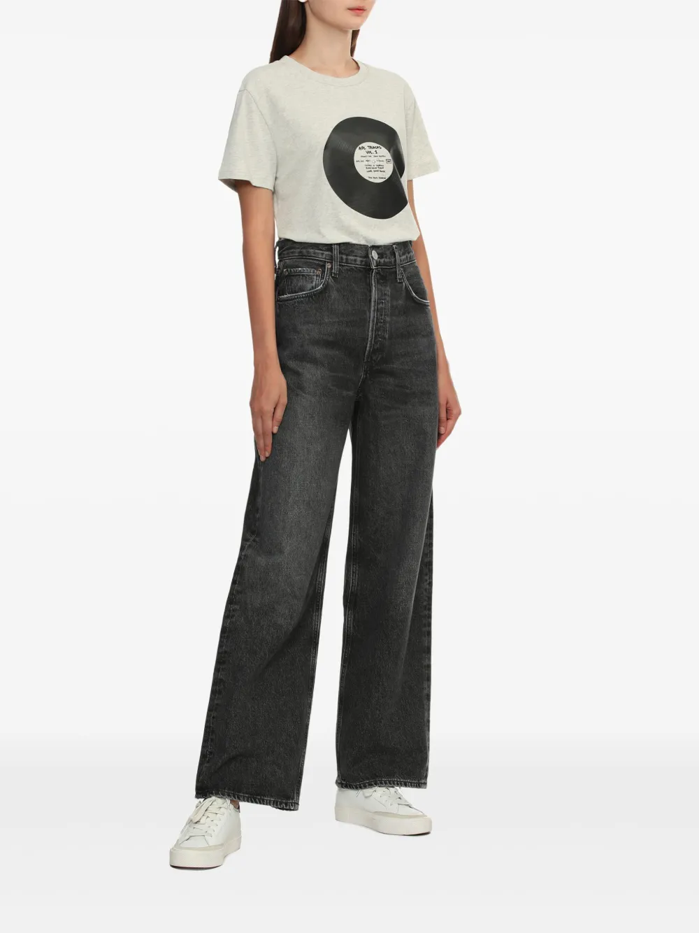 A.P.C. Vinyl T-shirt - Grijs