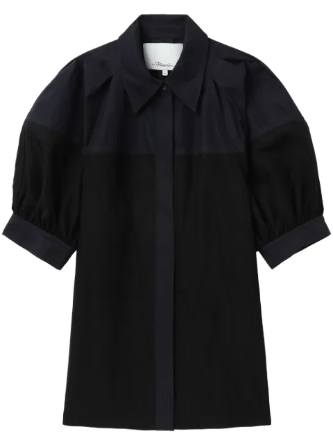 3.1 Phillip Lim camisa con diseño de dos tonos
