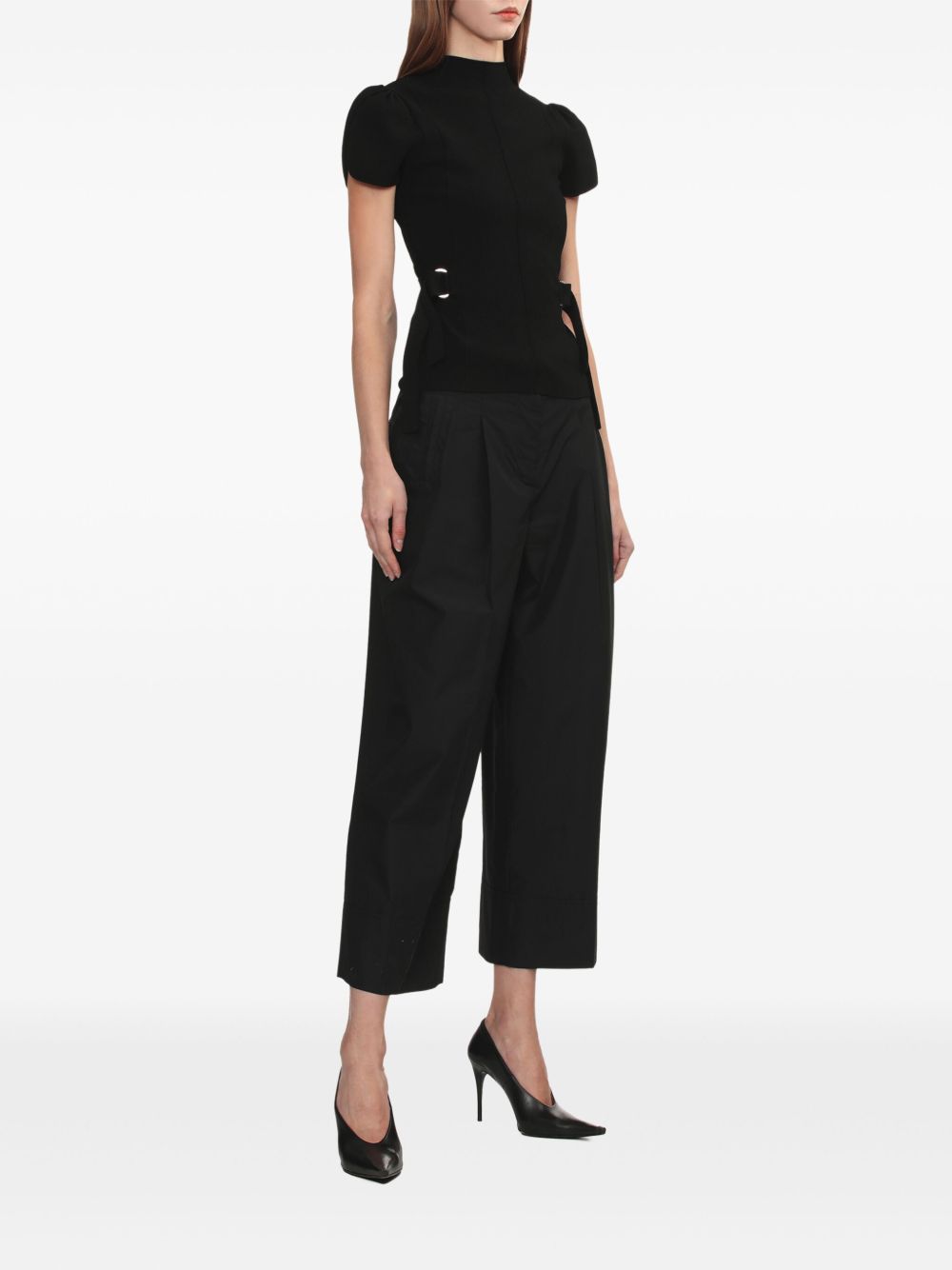 3.1 Phillip Lim mock-neck top - Zwart