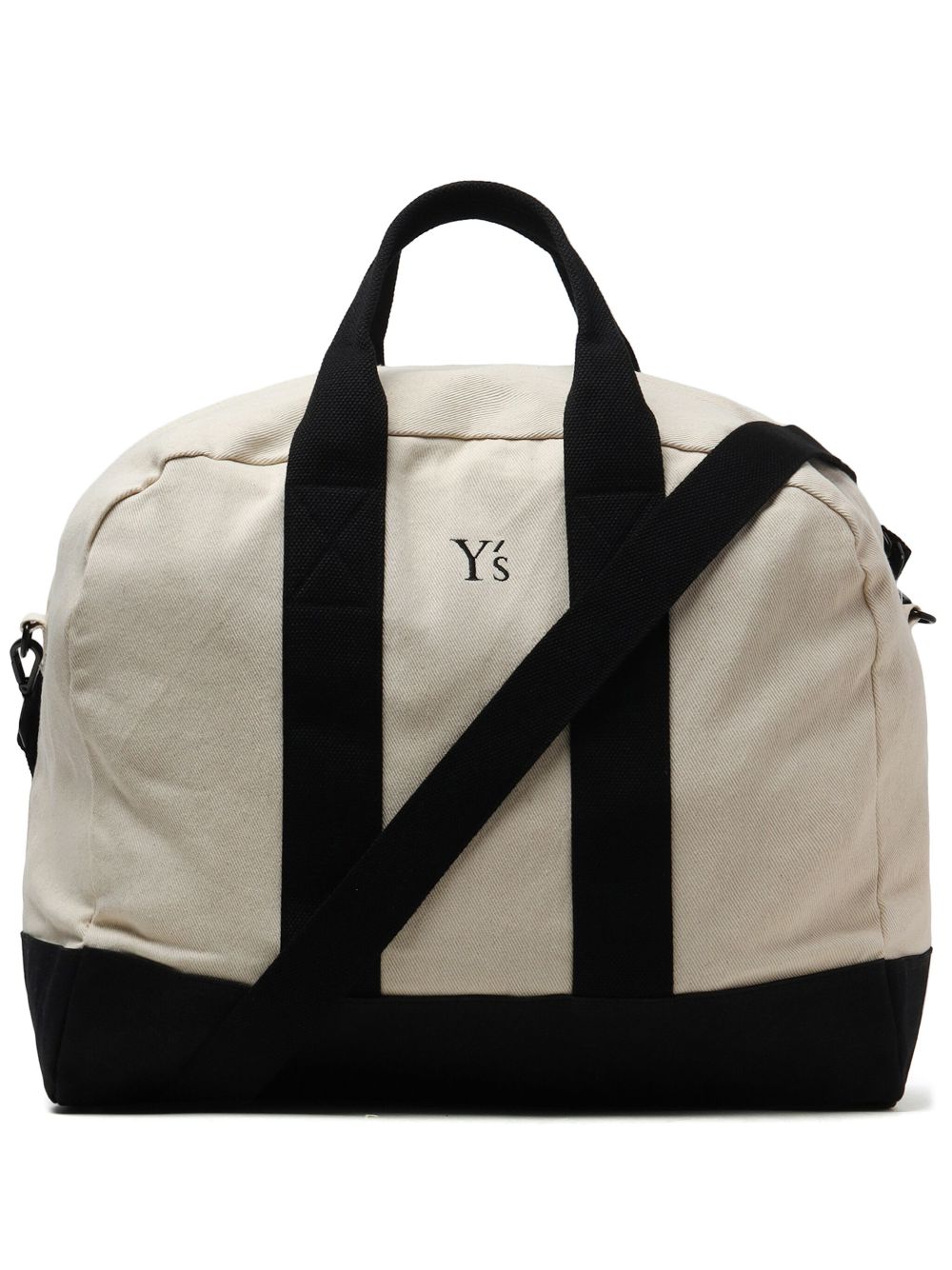 Y's two-tone tote bag - Neutrals