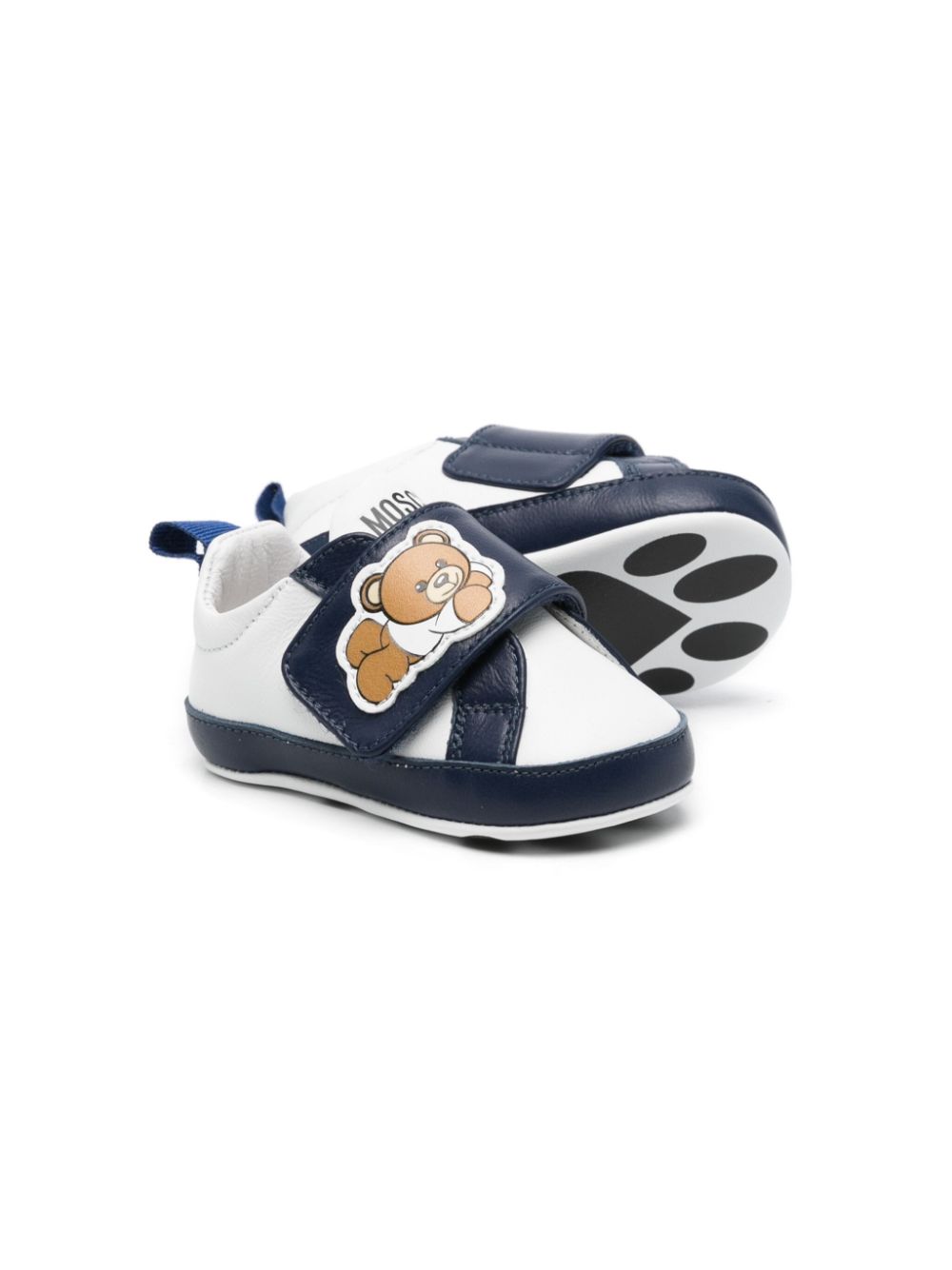 Moschino Kids Leo Teddy-motif sneakers White