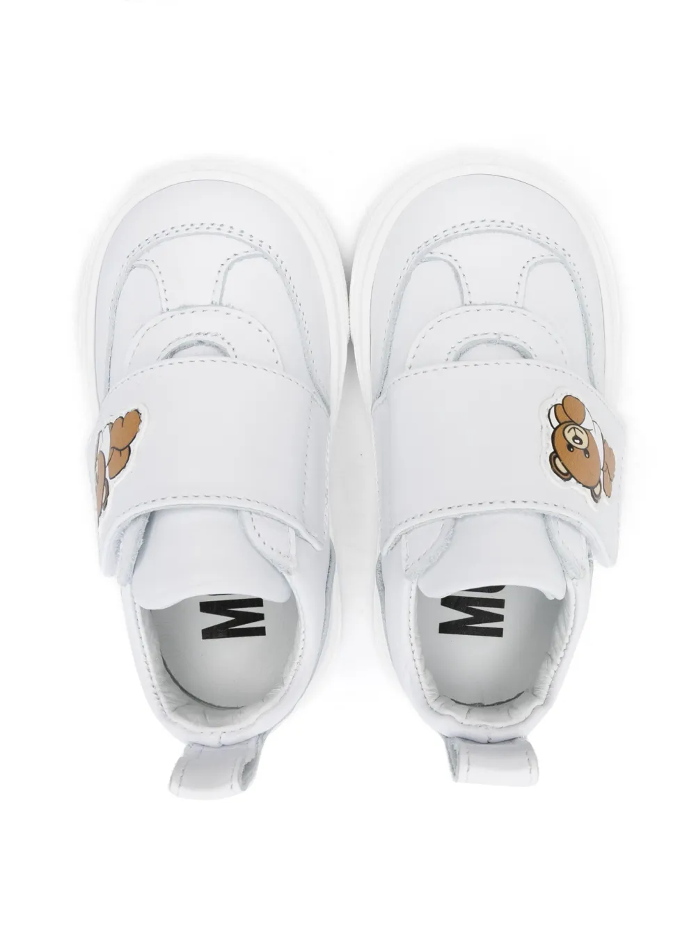 Moschino Kids Leo Teddy-motif sneakers White