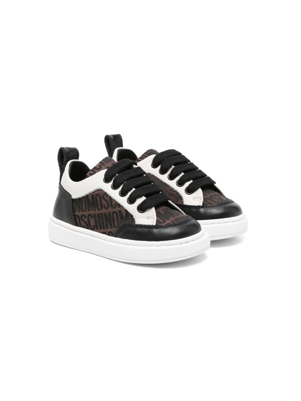 Moschino Kids logo-jacquard sneakers Bruin