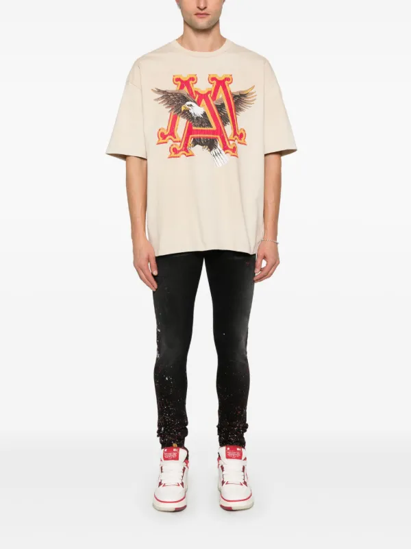 【AMIRI 】AMIRI Vintage MA Eagle Tシャツ★関送込 AMIRI Vintage Ma Eagle T-shirt | Neutrals | FARFETCH