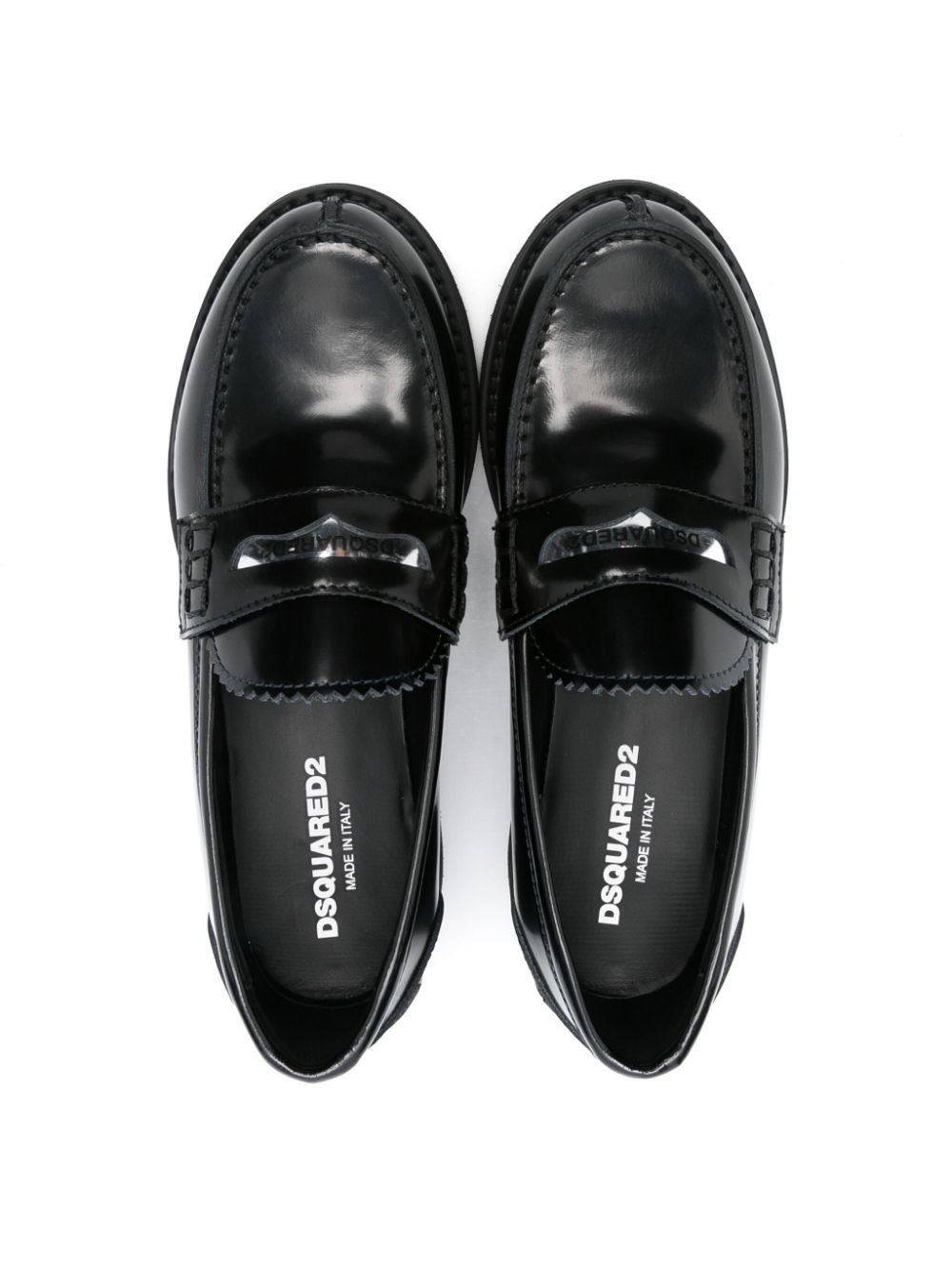 DSQUARED2 KIDS Loafers met logoprint Zwart