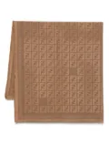 FENDI FF-jacquard scarf - Brown